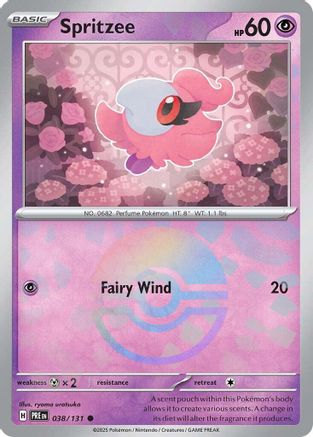 Spritzee (Poke Ball Pattern) (038/131) [SV Prismatic Evolutions] Holofoil - Common