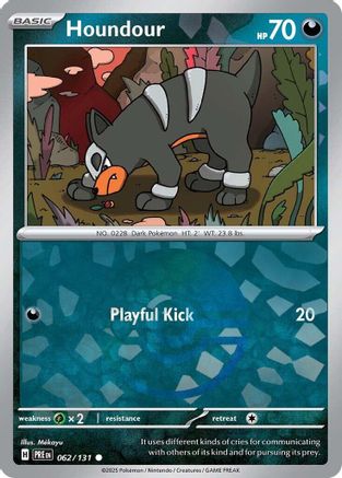 Houndour (Poke Ball Pattern) (062/131) [SV Prismatic Evolutions] Holofoil - Common