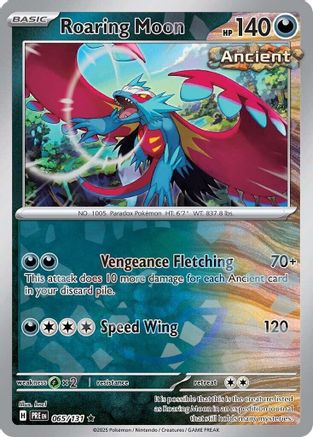 Roaring Moon (Poke Ball Pattern) (065/131) [SV Prismatic Evolutions] Holofoil - Rare