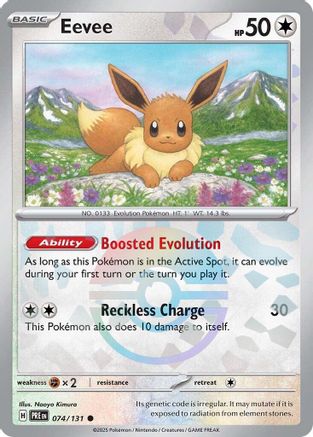 Eevee (Poke Ball Pattern) (074/131) [SV Prismatic Evolutions] Holofoil - Common