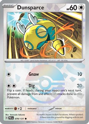 Dunsparce (Poke Ball Pattern) (079/131) [SV Prismatic Evolutions] Holofoil - Common