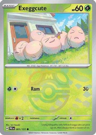 Exeggcute (Master Ball Pattern) (001/131) [SV Prismatic Evolutions] Holofoil - Common