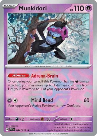 Munkidori (Master Ball Pattern) (044/131) [SV Prismatic Evolutions] Holofoil - Rare