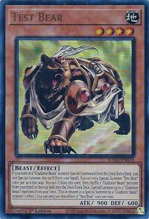 Test Bear (Ultra Rare) (SUDA-EN018) - Supreme Darkness 1st Edition