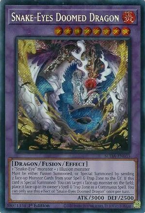 Snake-Eyes Doomed Dragon (Secret Rare) (SUDA-EN035) - Supreme Darkness 1st Edition