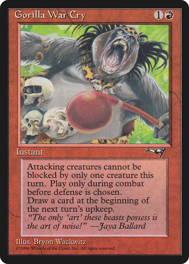 Gorilla War Cry (Red Club) (ALL-109) [Alliances]