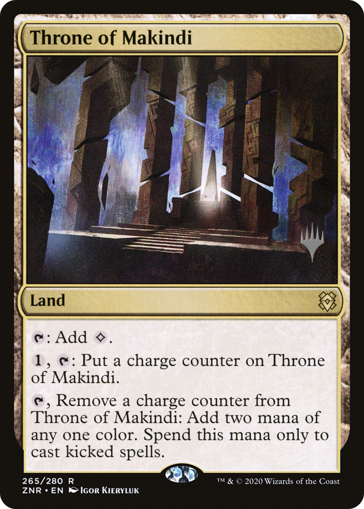 Throne of Makindi (PPZNR-265) [Promo Pack: Zendikar Rising Promos]