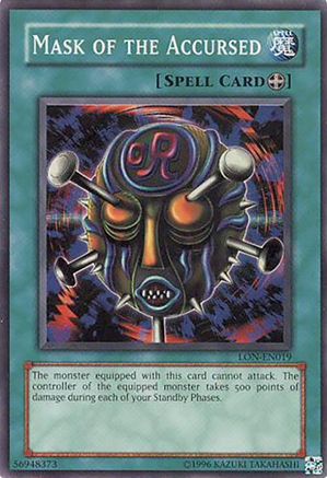 Mask of the Accursed (Super Rare) (LON-EN019) - Labyrinth of Nightmare (Worldwide English) Unlimited