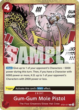 Gum-Gum Mole Pistol (ST21-017) - Starter Deck EX: Gear 5 Foil
