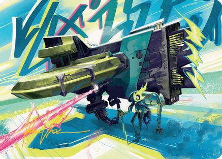 Salvation Engine Art Card (Gold-Stamped Signature) (AADFT-036) [Art Series: Aetherdrift]