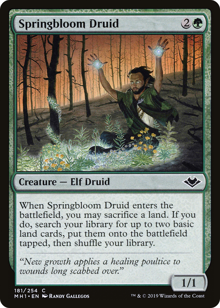 Springbloom Druid (MH1-181) [Modern Horizons] Foil