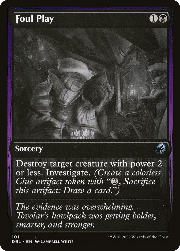 Foul Play (DBL-101) [Innistrad: Double Feature] Foil
