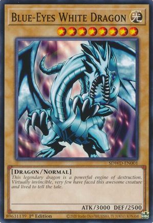 Blue-Eyes White Dragon (SDWD-EN001) (Common) (SDWD-EN001) - Structure Deck: Blue-Eyes White Destiny Unlimited