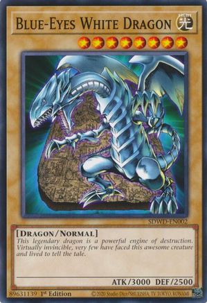 Blue-Eyes White Dragon (SDWD-EN002) (Common) (SDWD-EN002) - Structure Deck: Blue-Eyes White Destiny Unlimited