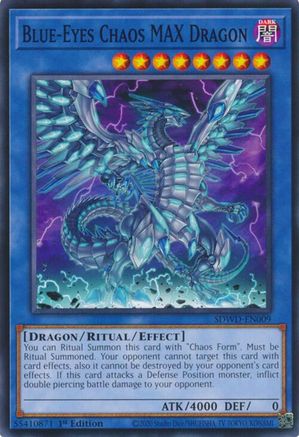 Blue-Eyes Chaos MAX Dragon (Common) (SDWD-EN009) - Structure Deck: Blue-Eyes White Destiny Unlimited