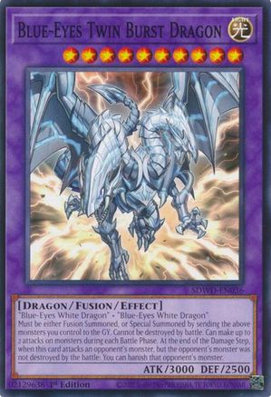 Blue-Eyes Twin Burst Dragon (Common) (SDWD-EN036) - Structure Deck: Blue-Eyes White Destiny Unlimited