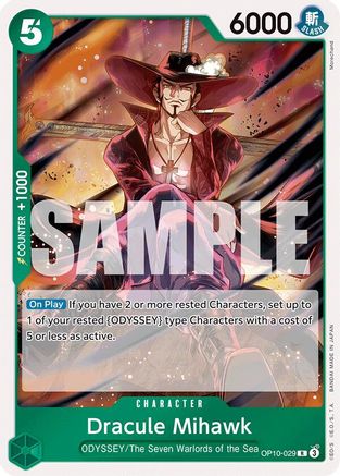 Dracule Mihawk (OP10-029) - Royal Blood Foil