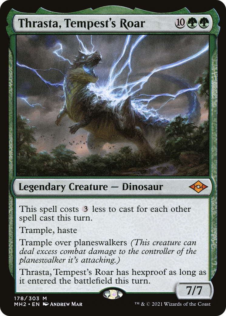 Thrasta, Tempest's Roar (MH2-178) [Modern Horizons 2] Foil
