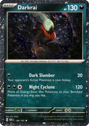 Darkrai (Cosmos Holo) (136/197) [Miscellaneous Cards & Products] Holofoil - Rare