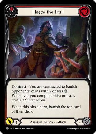 Fleece the Frail (Red) (ARK009) - Blitz Deck: The Hunted - Arakni