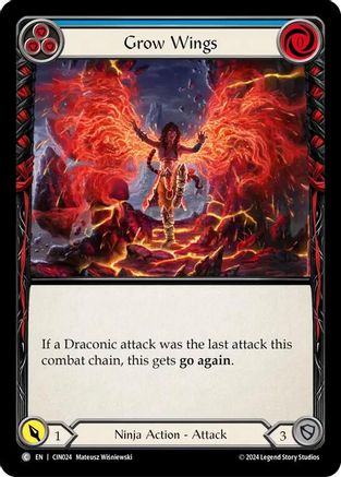 Grow Wings (Blue) (CIN024) - Blitz Deck: The Hunted - Cindra