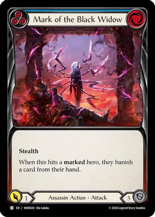 Mark of the Black Widow (Blue) (WOD020) - Blitz Deck: The Hunted - Arakni, Web of Deceit