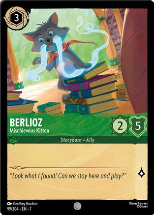 Berlioz - Mischievous Kitten (99/204) - Archazias Island Cold Foil