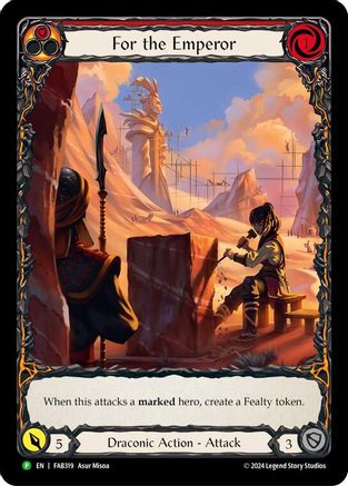 For the Emperor - FAB319 (FAB319) - Flesh and Blood: Promo Cards Rainbow Foil