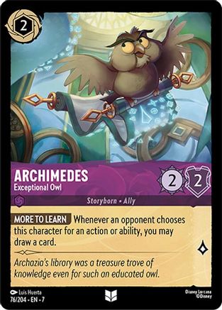 Archimedes - Exceptional Owl (76/204) - Archazias Island