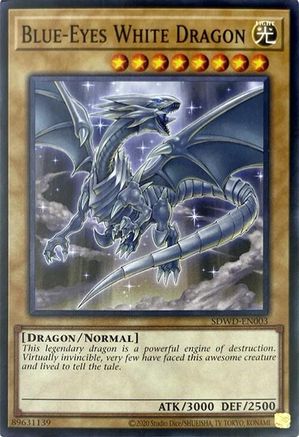 Blue-Eyes White Dragon (SDWD-EN003) (Unlimited Misprint) (Common) (SDWD-EN003) - Structure Deck: Blue-Eyes White Destiny Unlimited