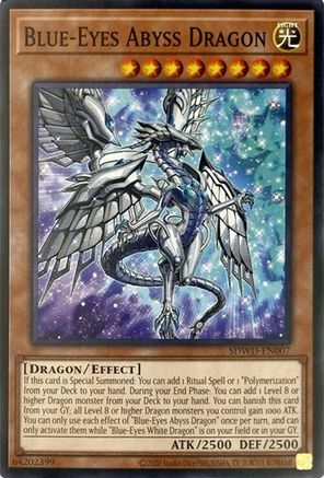Blue-Eyes Abyss Dragon (Unlimited Misprint) (Common) (SDWD-EN007) - Structure Deck: Blue-Eyes White Destiny Unlimited