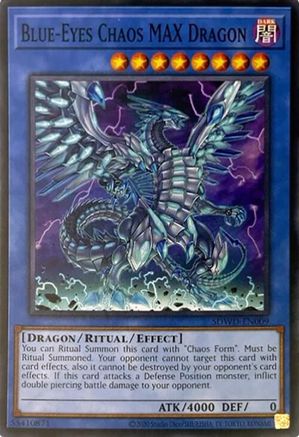 Blue-Eyes Chaos MAX Dragon (Unlimited Misprint) (Common) (SDWD-EN009) - Structure Deck: Blue-Eyes White Destiny Unlimited