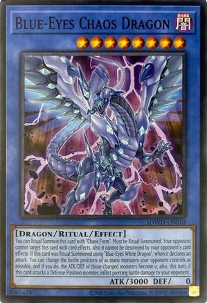 Blue-Eyes Chaos Dragon (Unlimited Misprint) (Common) (SDWD-EN010) - Structure Deck: Blue-Eyes White Destiny Unlimited