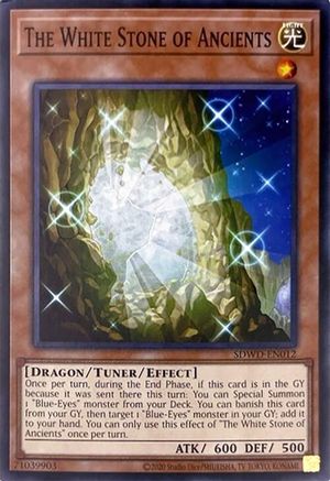 The White Stone of Ancients (Unlimited Misprint) (Common) (SDWD-EN012) - Structure Deck: Blue-Eyes White Destiny Unlimited