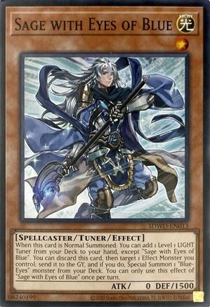 Sage with Eyes of Blue (Unlimited Misprint) (Common) (SDWD-EN013) - Structure Deck: Blue-Eyes White Destiny Unlimited
