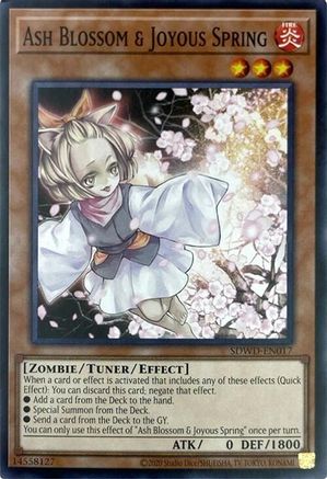 Ash Blossom & Joyous Spring (Unlimited Misprint) (Common) (SDWD-EN017) - Structure Deck: Blue-Eyes White Destiny Unlimited