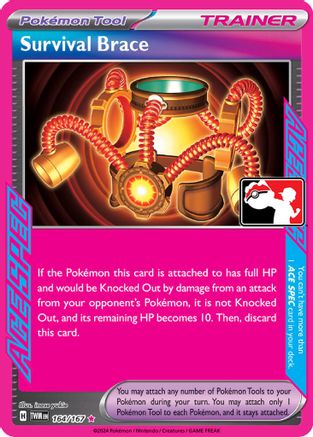 Survival Brace (164/167) [Prize Pack Series Cards] Holofoil - ACE SPEC Rare