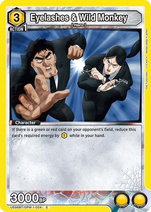 Eyelashes & Wild Monkey (UE06BT/OPM-1-024) - UE06BT One Punch Man