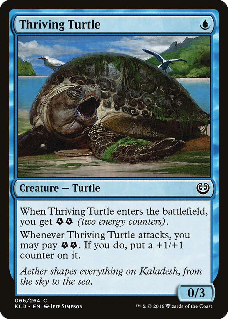 Thriving Turtle (KLD-066) [Kaladesh] Foil