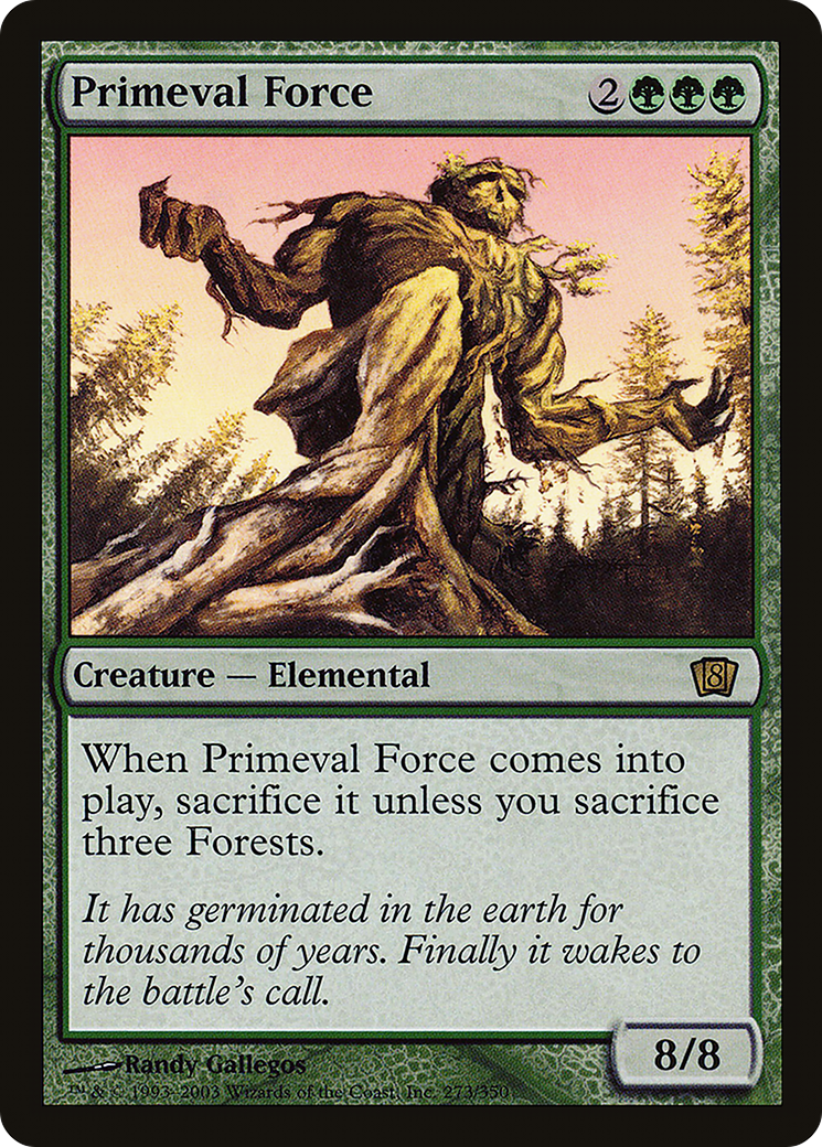 Primeval Force (8ED-273) [8th Edition] Foil