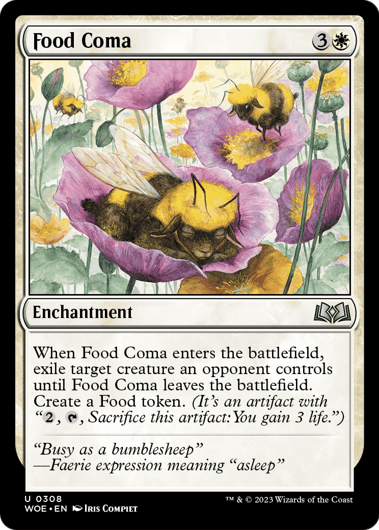 Food Coma (WOE-308) [Wilds of Eldraine] Foil