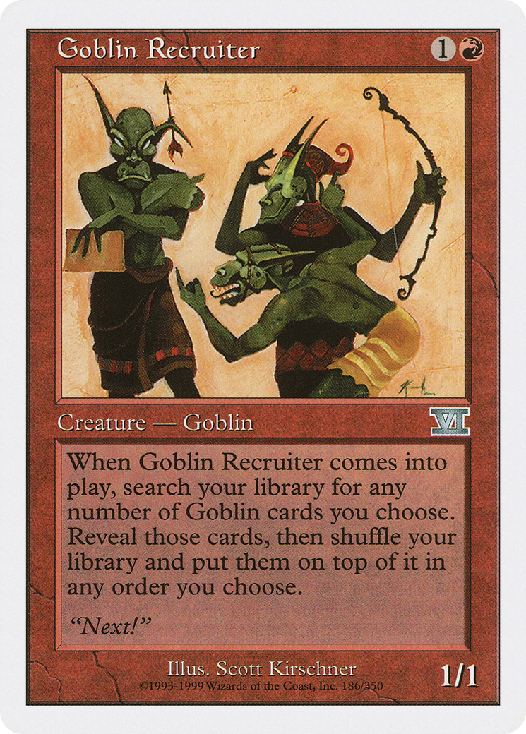 Goblin Recruiter (6ED-186) [Classic Sixth Edition]