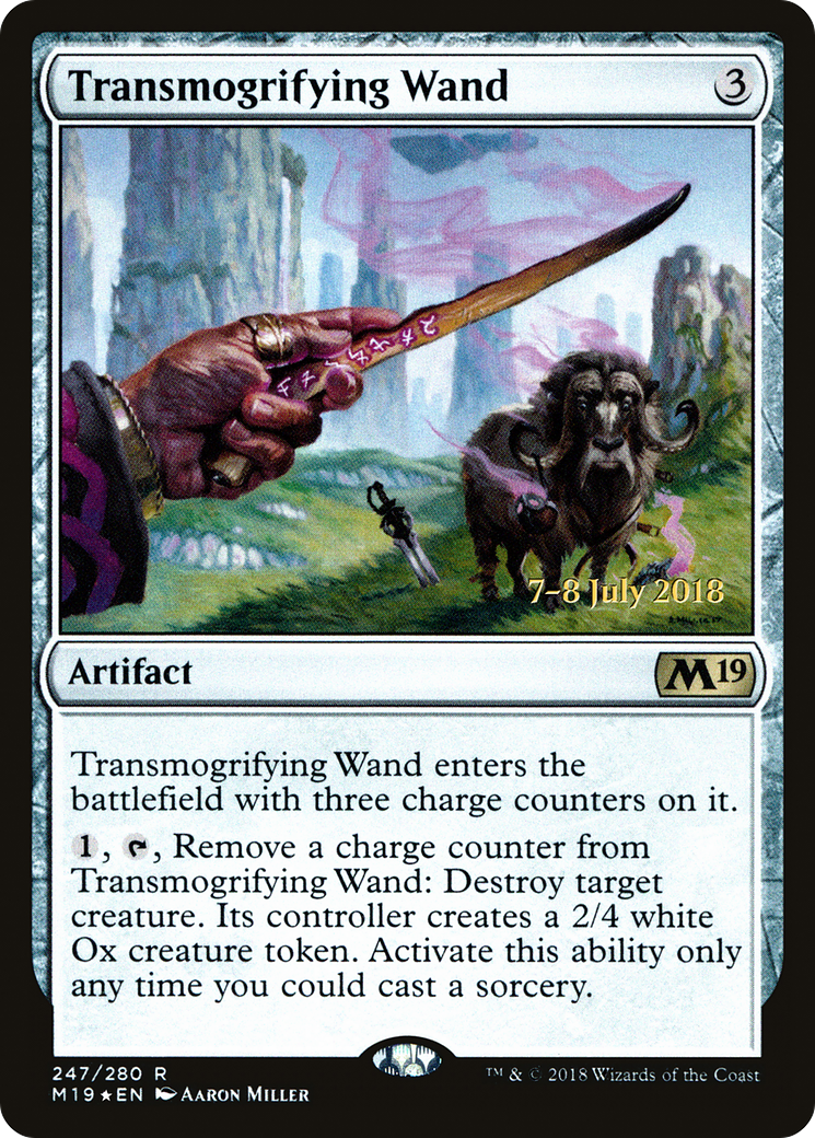 Transmogrifying Wand (PRE-247) [Core Set 2019 Promos] Foil