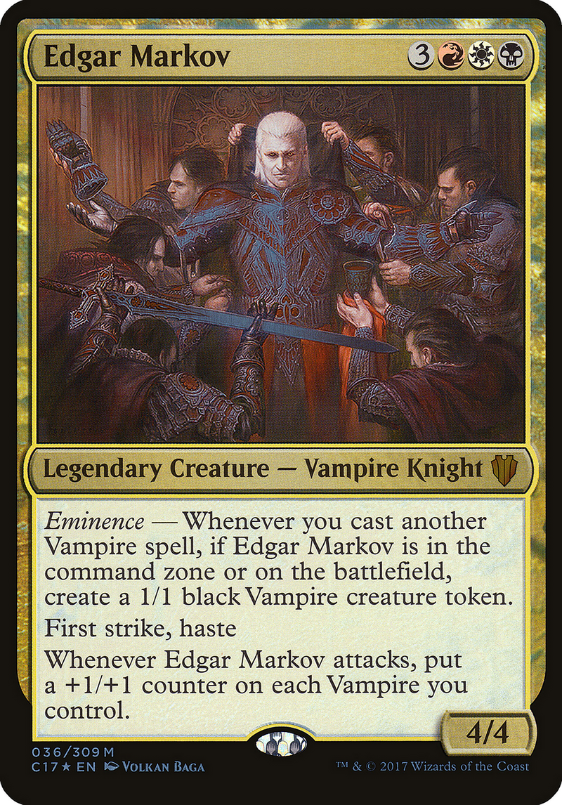 Edgar Markov (Commander 2017) (OVER-036) [Commander 2017 Oversized] Foil