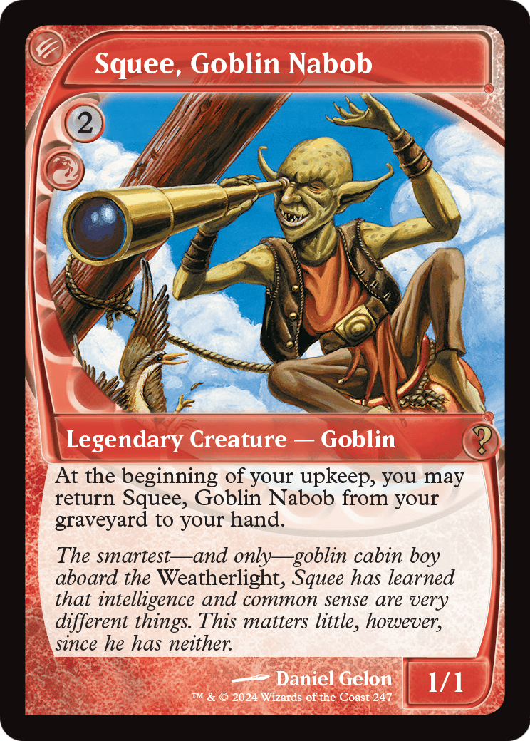 Squee, Goblin Nabob (Future Sight) (MB2-247) [Mystery Booster 2] Foil