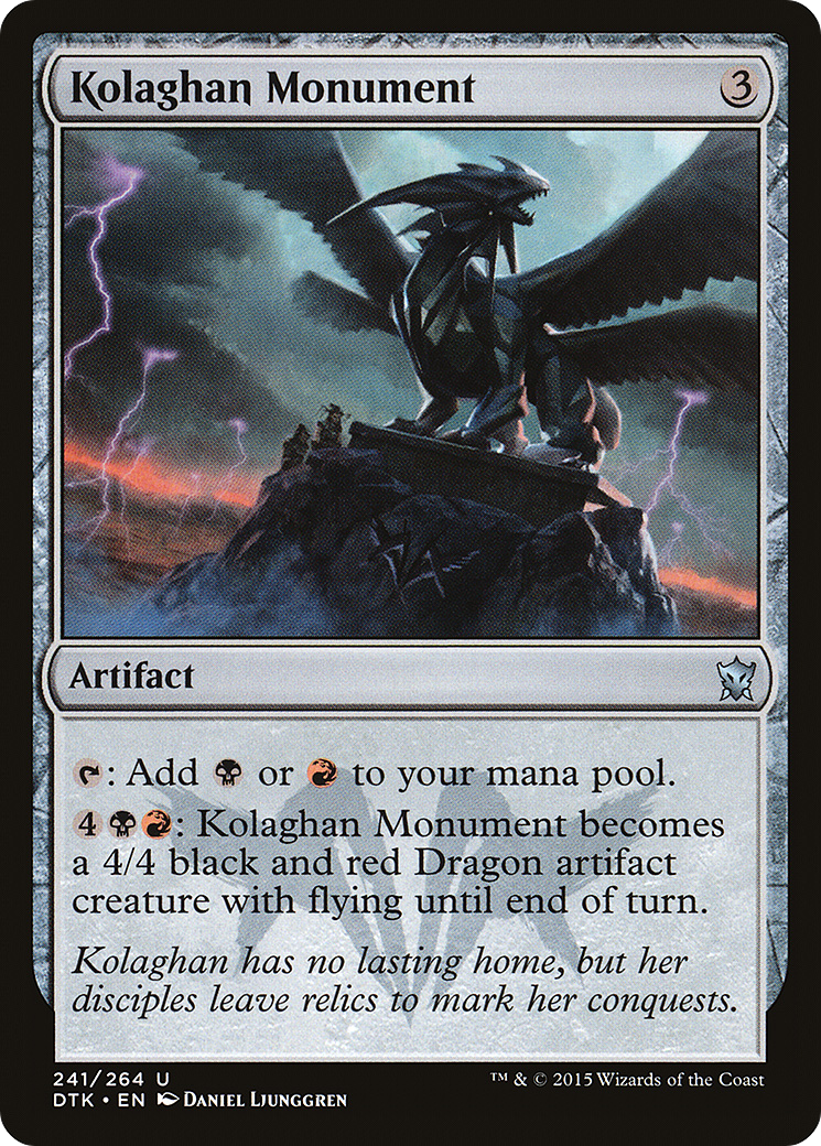 Kolaghan Monument (DTK-241) [Dragons of Tarkir]