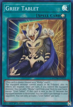 Grief Tablet (Super Rare) (MZTM-EN032) - Maze of the Master 1st Edition