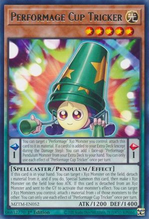 Performage Cup Tricker (Rare) (MZTM-EN052) - Maze of the Master 1st Edition