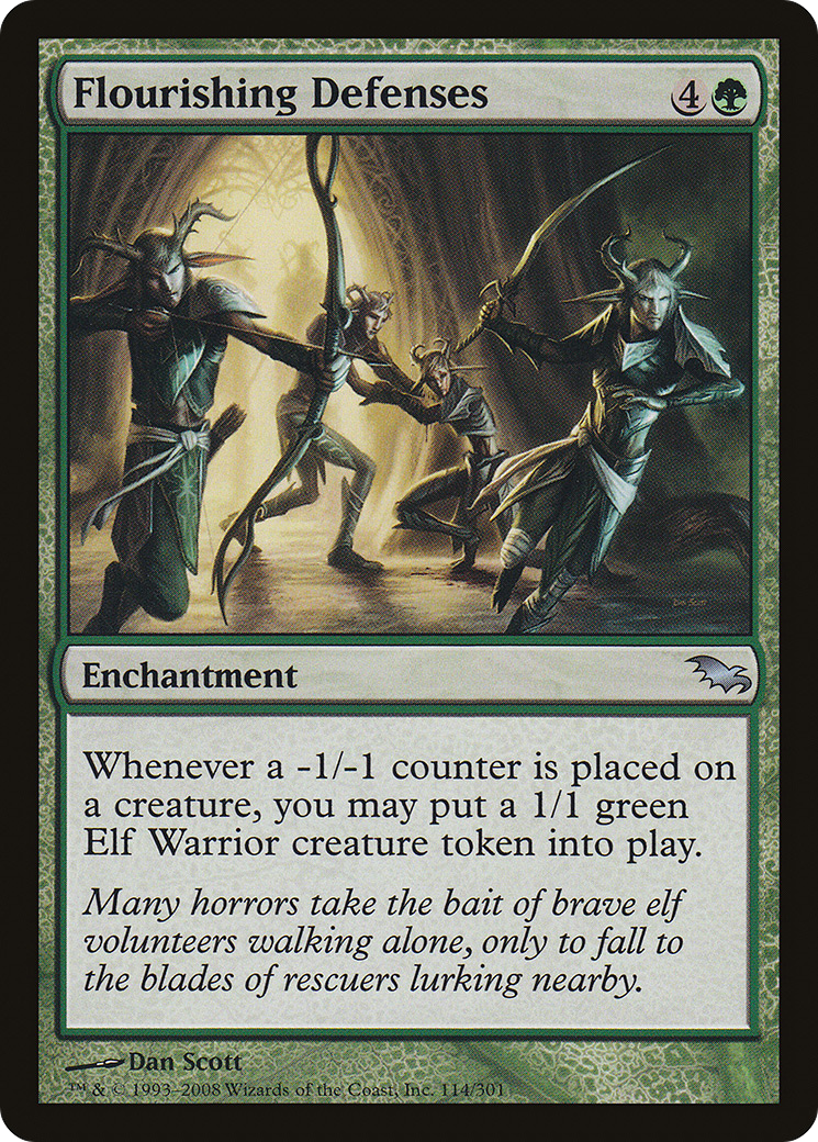Flourishing Defenses (SHM-114) [Shadowmoor]