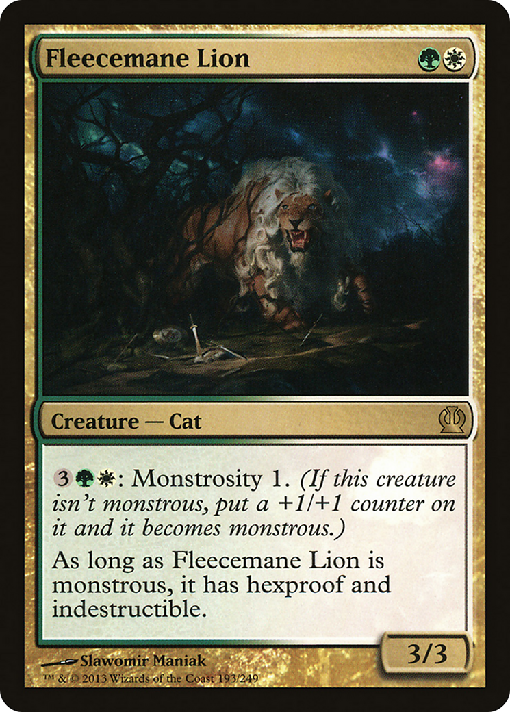 Fleecemane Lion (THS-193) [Theros] Foil